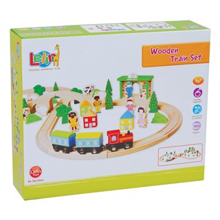 Lelin Toys - Circuit de Trains - 50 pièces